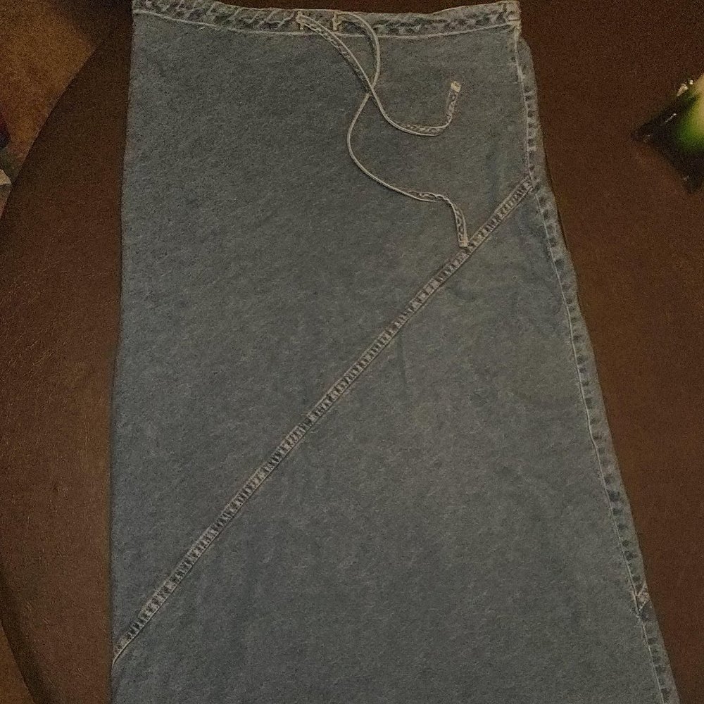 Vintage Denim Maxi Skirt Size 10